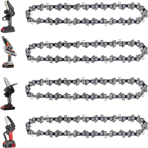 GSSHBR 6" Mini Chainsaw Chain, 4-Pack, 37 Drive Links