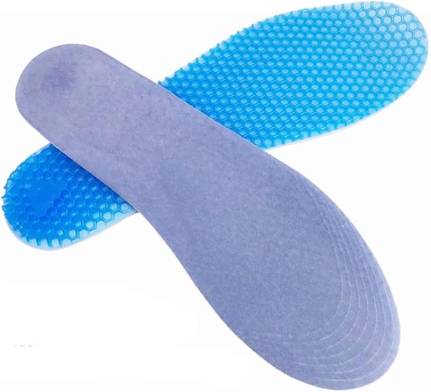 JSEIAJB Silicone Insoles Massaging Sport Shoe Pads Orthotic Arch Foot Care Pad Gel