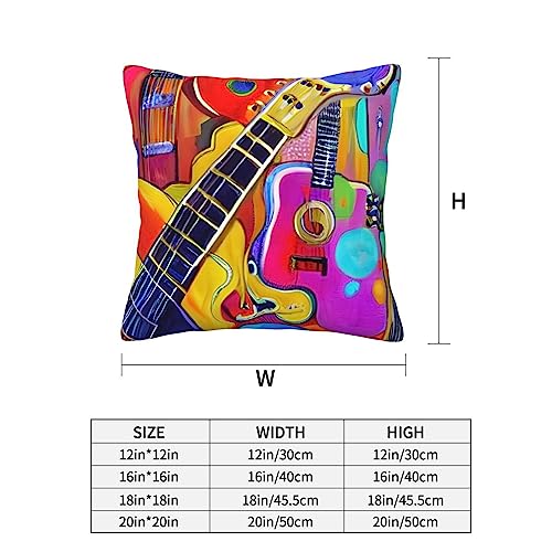 Housse de coussin universelle pour toutes les saisons acoustiques et guitares, en velours doux, dossier carré parfait pour chaque maison - Les Beatles, Paul McCartney, John Lennon, RIngo Starr, George Harrison Housse de coussin universelle pour toutes les saisons acoustiques et guitares, en velours doux, dossier carré parfait pour chaque maison – Image 5