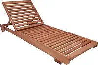 Espreguiçadeira Chaise Longue Roma Madeira Maciça