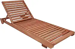 Espreguiçadeira Chaise Longue Roma Madeira Maciça