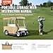 VEVOR Golf Cart Enclosure, with 4-Sided Fairway Deluxe, 300D Waterproof Driving Enclosure with Transparent Windows, Fit for 2+2 Seats Golf Carts (Roof Up to 78.7''L)