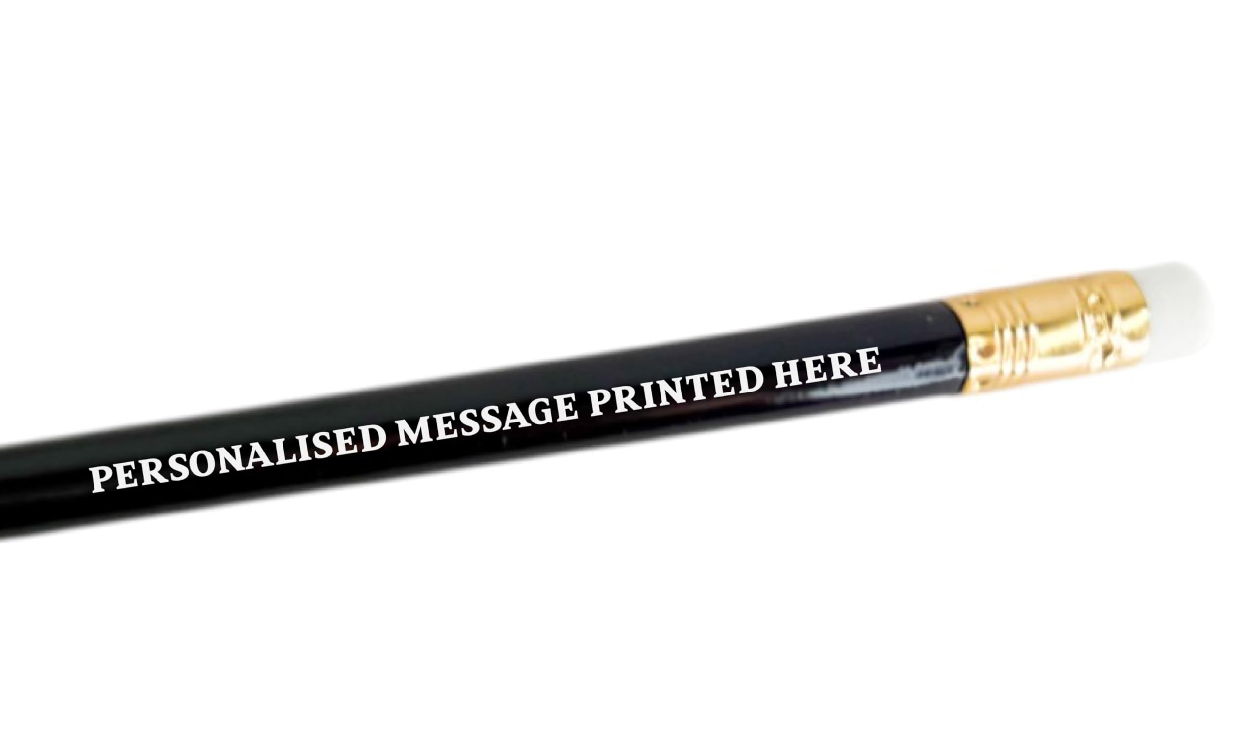 Personalised Pencils - Choice of Colours and Quantities (Black, 1 Pencil) — image 1