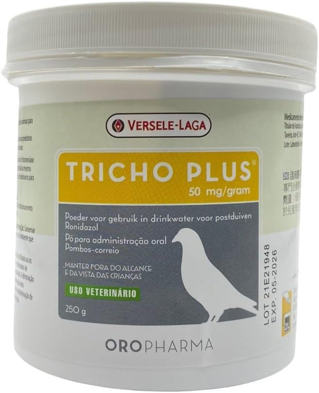 Versele-Laga Tricho Plus 250g, Advanced Formula for Pigeons, Combats Trichomoniasis, Boosts Immunity