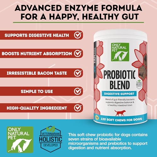 Only Natural Pet Probiotic Dog and Cat Supplement, Soft Chews, 120 Count - Image 2