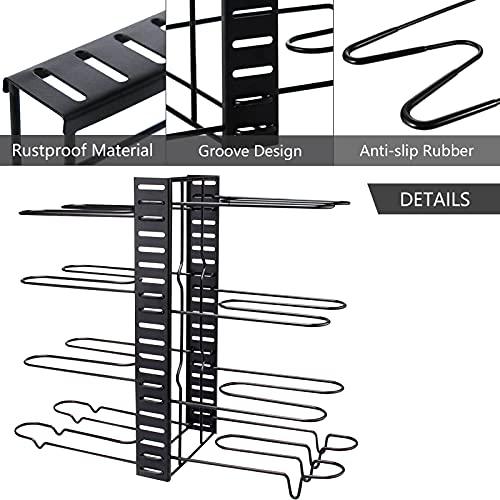 WingFly Porta Padelle Salvaspazio, 8 Scomparti