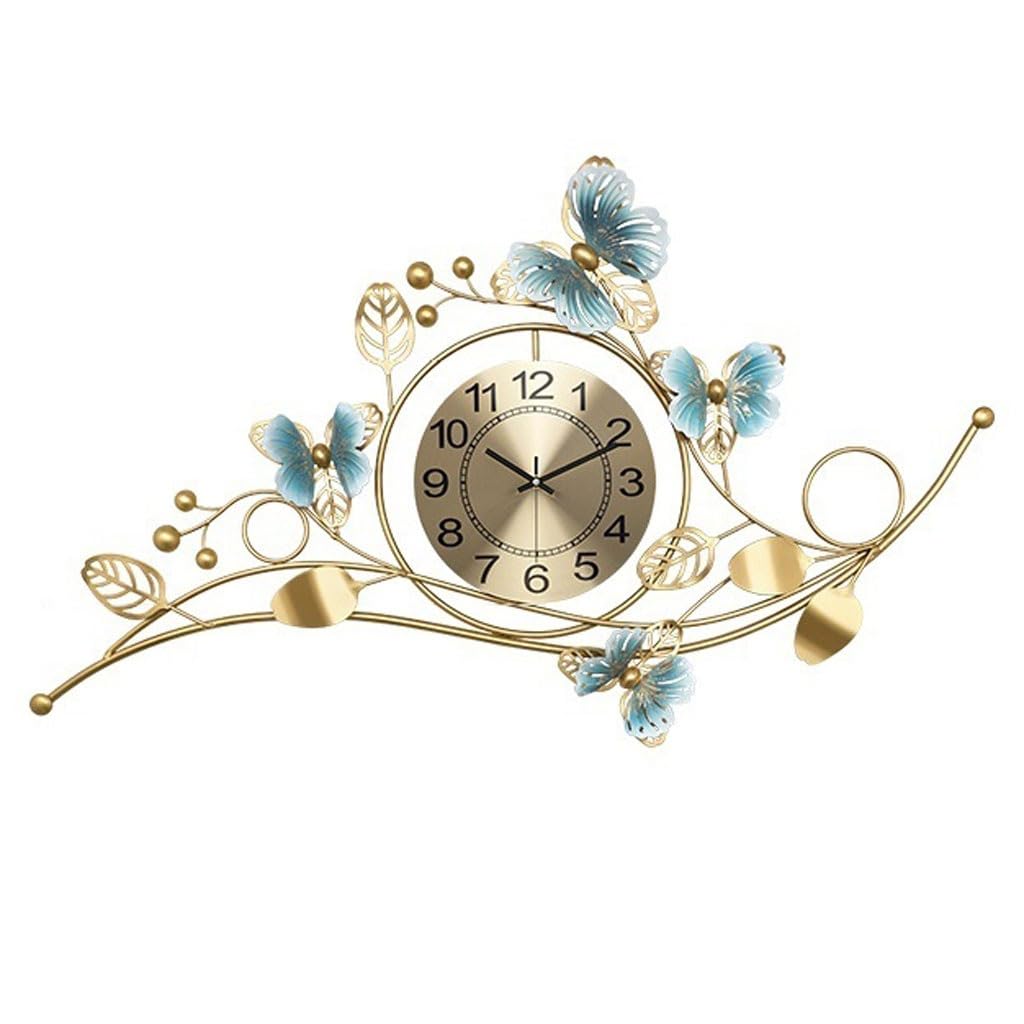 EINES Silent Decorative Wall Clock Corridor Living Room Clock Wall Chinese Clock Wall Clock Creative Light Luxury Silent Wall Clock Easy to Read