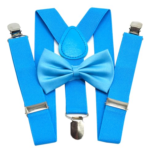 DRHOM Kids Toddler Suspenders and Bowtie Set Baby Gifts Birthday Photography
