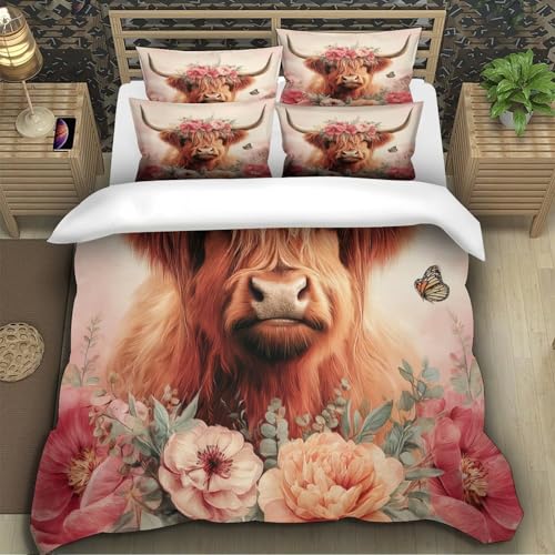 Housse de couette 135x200 imprimé 3D hypoallergénique - 5
