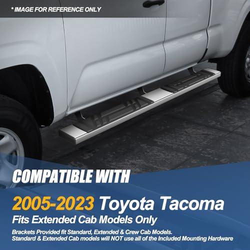 Estribos laterales acero inoxidable 73" Toyota Tacoma miniatura 7