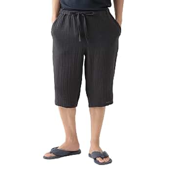 Amazon | [UCHINO] クレープガーゼ ベーシッククロップドメンズ