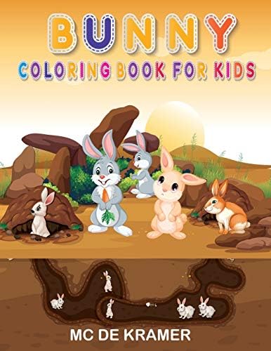 Kramer Rabbits Bunny coloring book for kids: Cute Rabbits, Activity Book for Kids boys ...