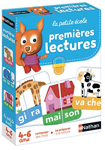 Nathan - La Petite Ecole - Premières Lectures - Composer des Mots - Apprendre À Lire - Jeu Educatif - Pour Enfants dès 4 ans