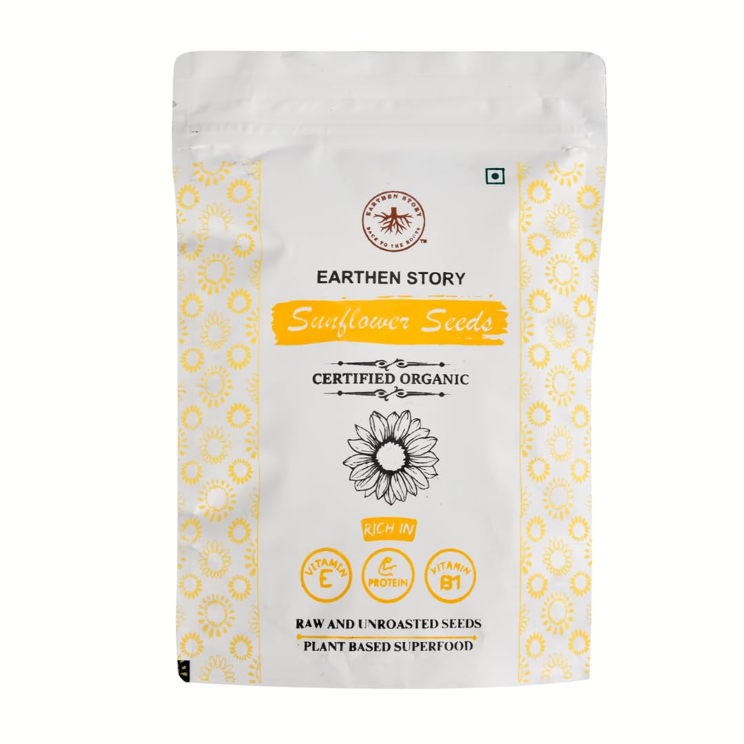 Earthen Story Certified Organic Raw Sunflower Seeds for eating, 250 g | Gluten free, Immunity Booster, Rich in Vitamin E & Fibre, Good for weight loss | Superfood, Healthy Snack (B0BTB4NG2M) Amazon Price History, Amazon Price Tracker