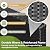 Devoko Patio Sofa,Outdoor Furniture Set 4 Pieces,Wicker Sectional Couch with Glass Desktop and 75.9in Wide Backrest for Backyard, Deck,Porch & Poolside(Black)