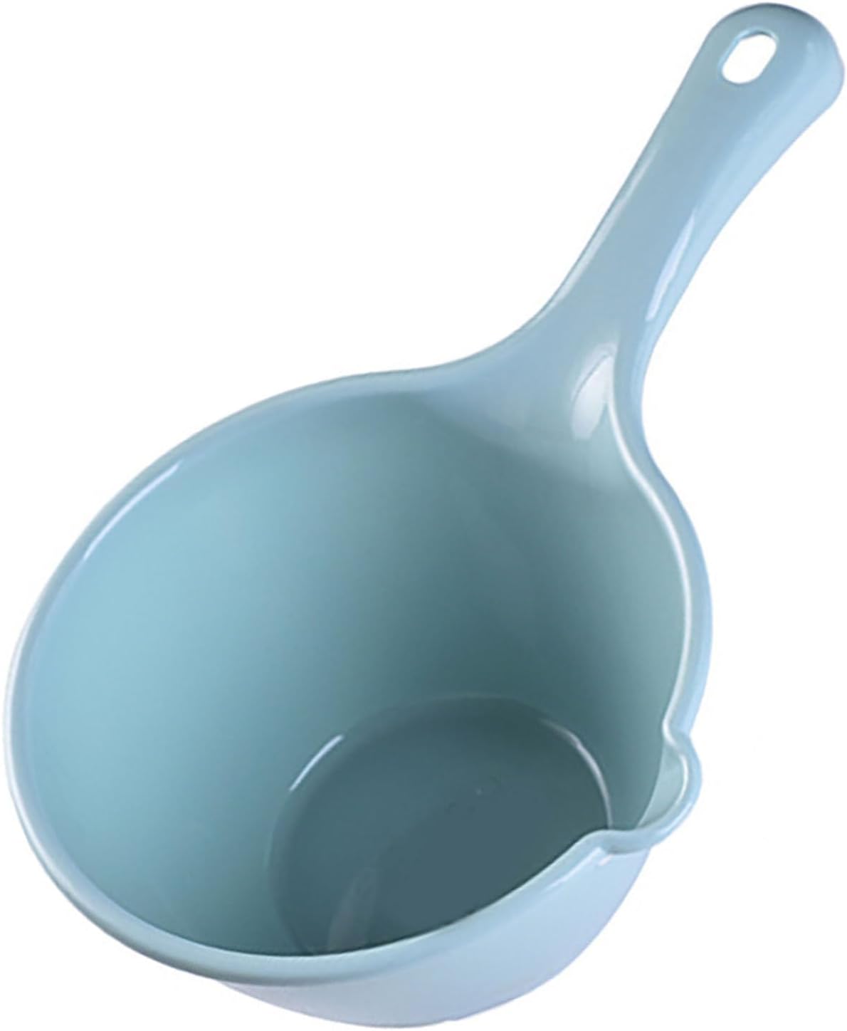 TOPINCN Plastic Water Ladle, Bath Ladle Water Bath Scoop for Watering Flowers Bathing, Bathroom Hair Washing Water Scoop Cup Dippers Heavy Duty Kitchen Ladle (Blue)