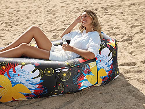 Image of WEKAPO Inflatable Sun Lounger, Air Sofa, Hammock, Portable, Waterproof and Leak-Proof, Ideal for Backyard, Beach, Travel, Camping, Picnics and Music Festivals