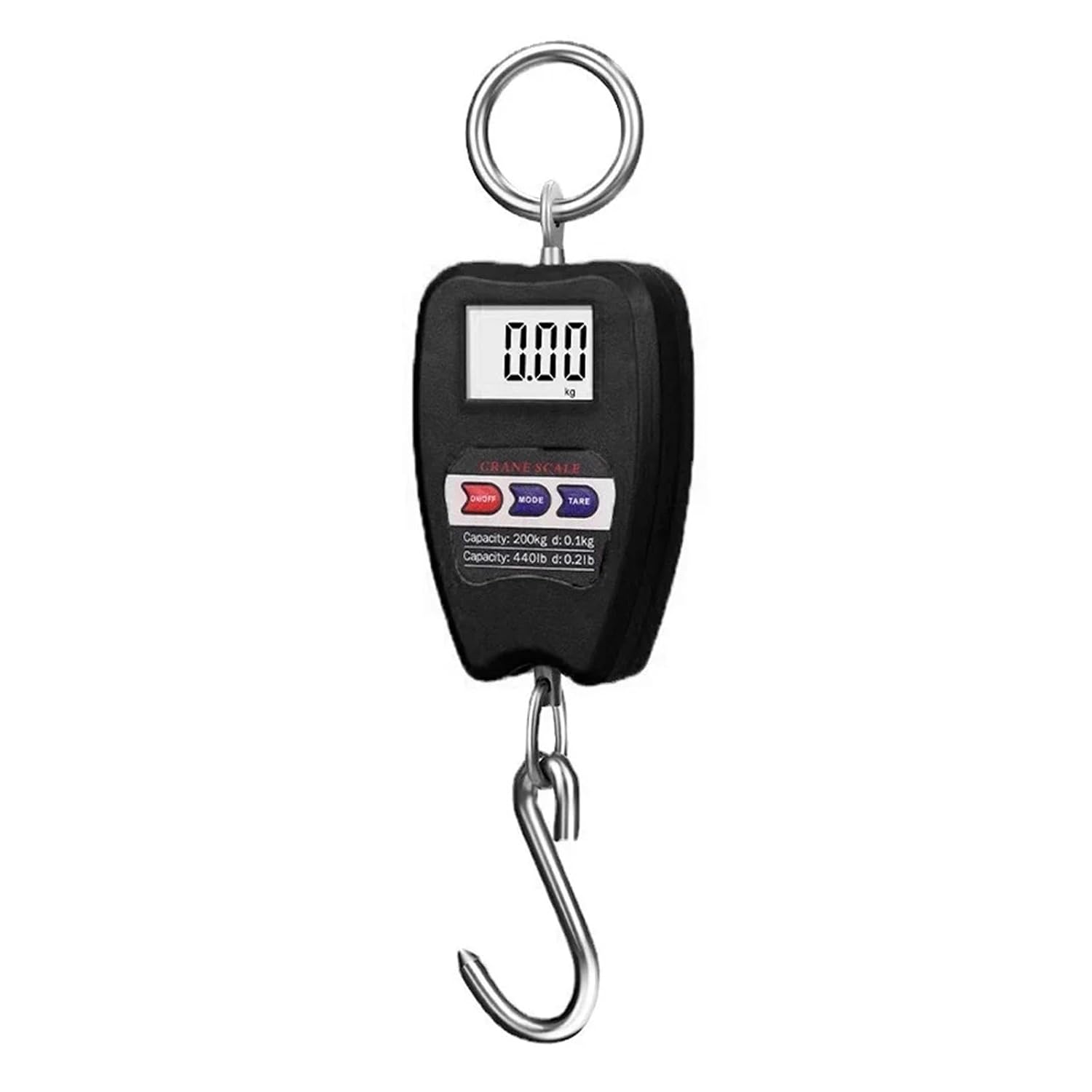 Portable Electronic Luggage Scale Multifunctional Digital Scales LCD Display Travel Handheld Weighing Tool Easy to Read Data,Black