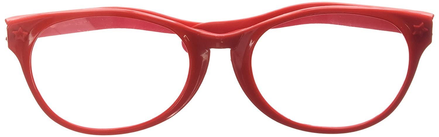 amscan Międzynarodowe okulary Jumbo (czerwone)