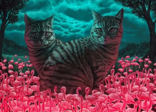 Catbird Seat: 1000 Piece Jigsaw Puzzle by Casey Weldon