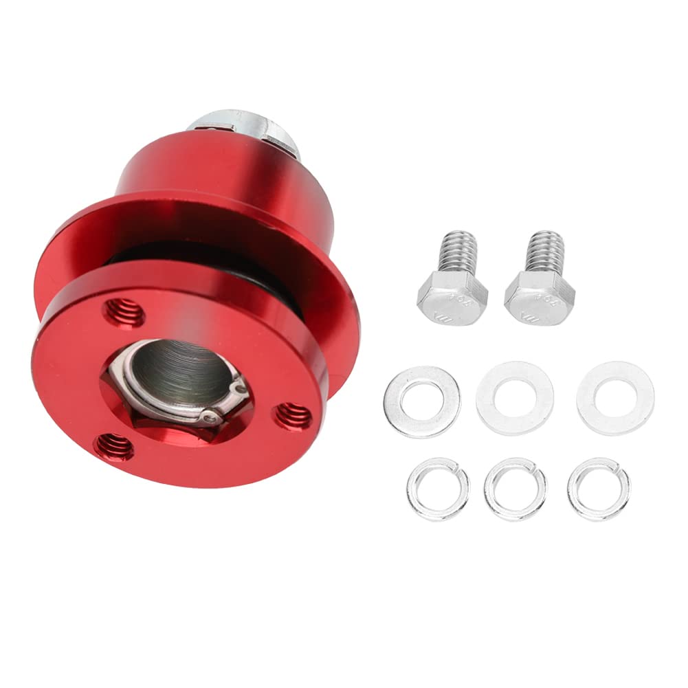 Bediffer Kit Adattatore per Volante a 360° a Sgancio Rapido per la Maggior Parte dei Volanti Aftermarket a 3 Fori Adatto per 310-101 per gli Appassionati di Auto Costruzione in Alluminio di Alta
