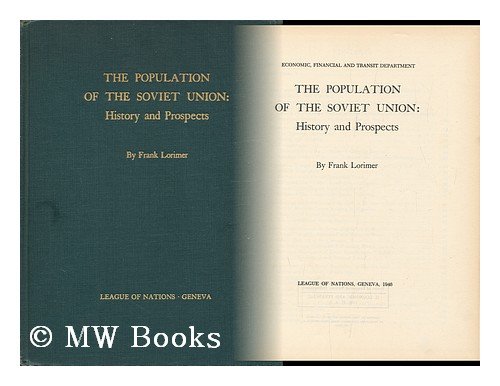Buy Population of the Soviet Union: History and Prospects — BookShops.in