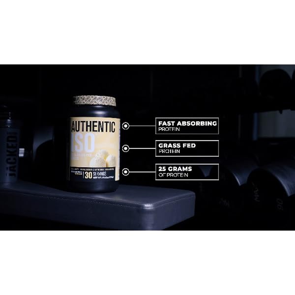 Authentic ISO Grass Fed Whey Protein Isolate Powder Low Carb, NonGMO