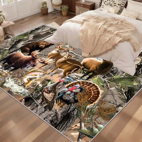 Tapete decorativo camuflado Animal World 3x5 ft miniatura 5