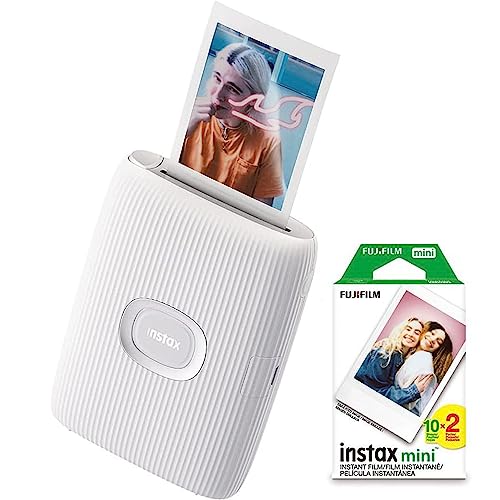 Image of Fujifilm Instax Mini Link Instant Smartphone Printer (ASH) with Instax Film Pack (2 Items)
