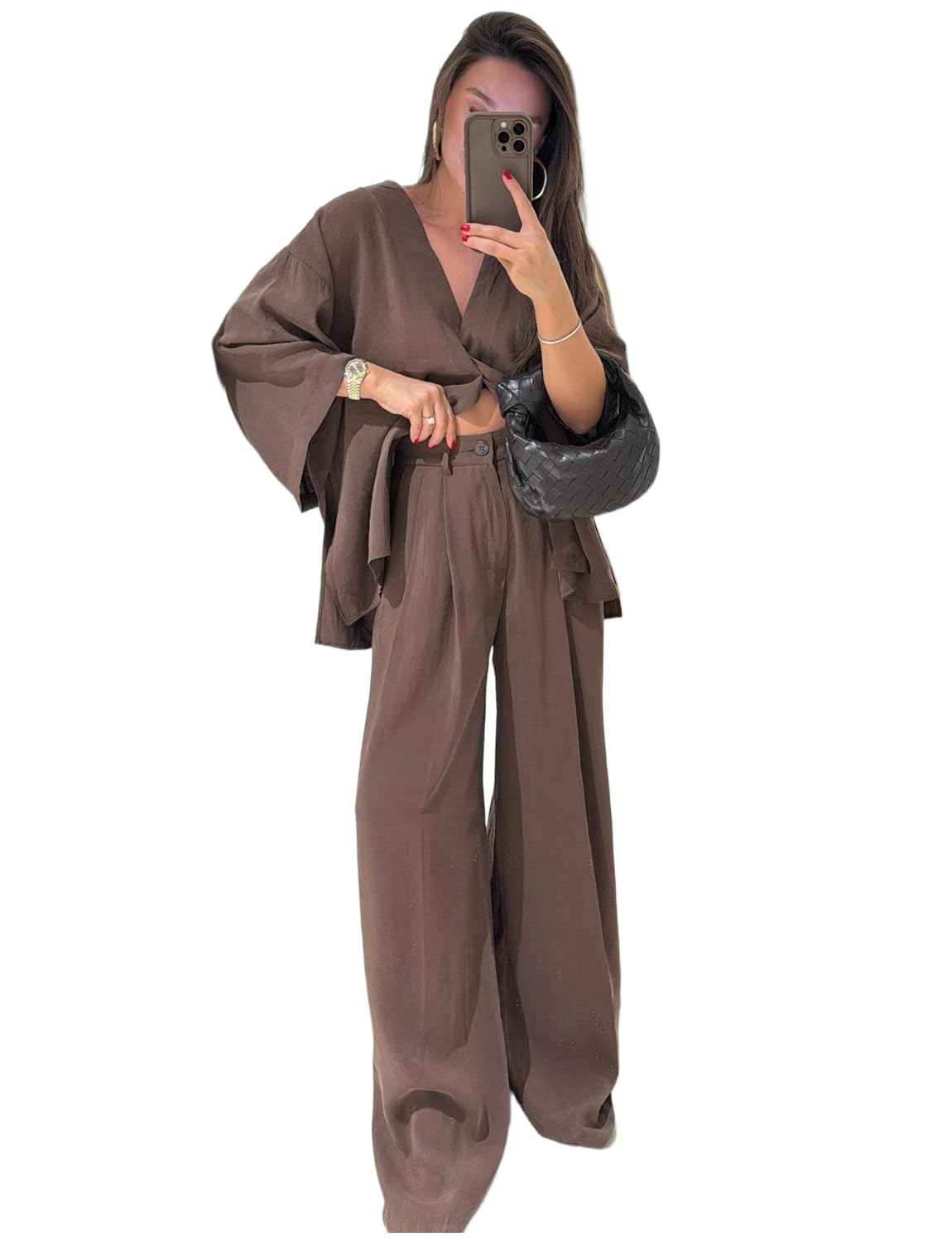 Womens Linen Suit One Button Two Pieces Tuxedos Jacket Pants for Business Daily