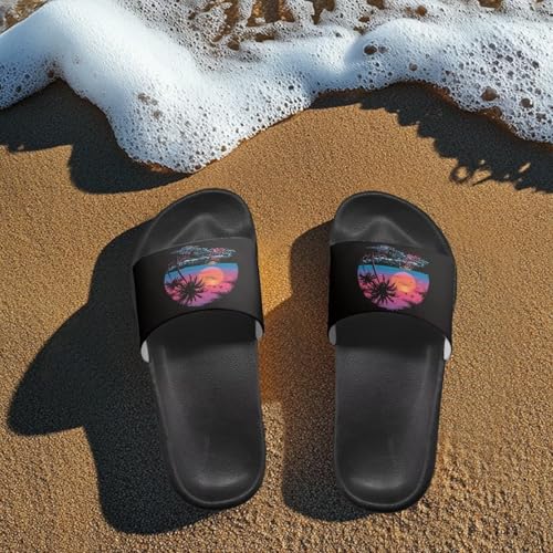 Slides & Slippers for Women & Men Casual Pool Sandals Open Toe Shower Shoes Summer Footwear Gift for Family Friends3