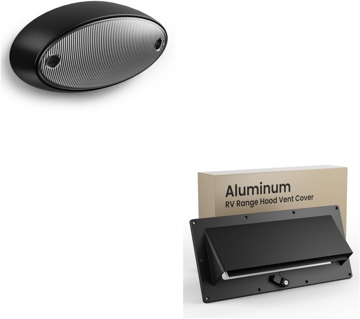 Safoner RV Porch Light Exterior Oval+RV Accessories Exterior