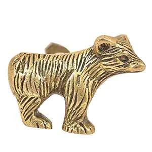 Indian-Shelf 2 Piece Gold Knobs -Brass Drawer Pulls Knobs - Solid Handles For Door - 5.08 cm Drawer Pulls