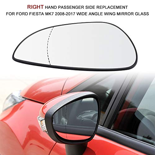 Zwbfu Substituição do lado direito dos drivers da mão direita para Ford Fiesta Mk7 2008-2017 Vidro d