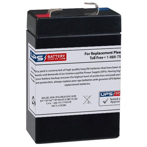 6V 2.8Ah F1 - UPSBatteryCenter Battery Replacement for NP2.8-6