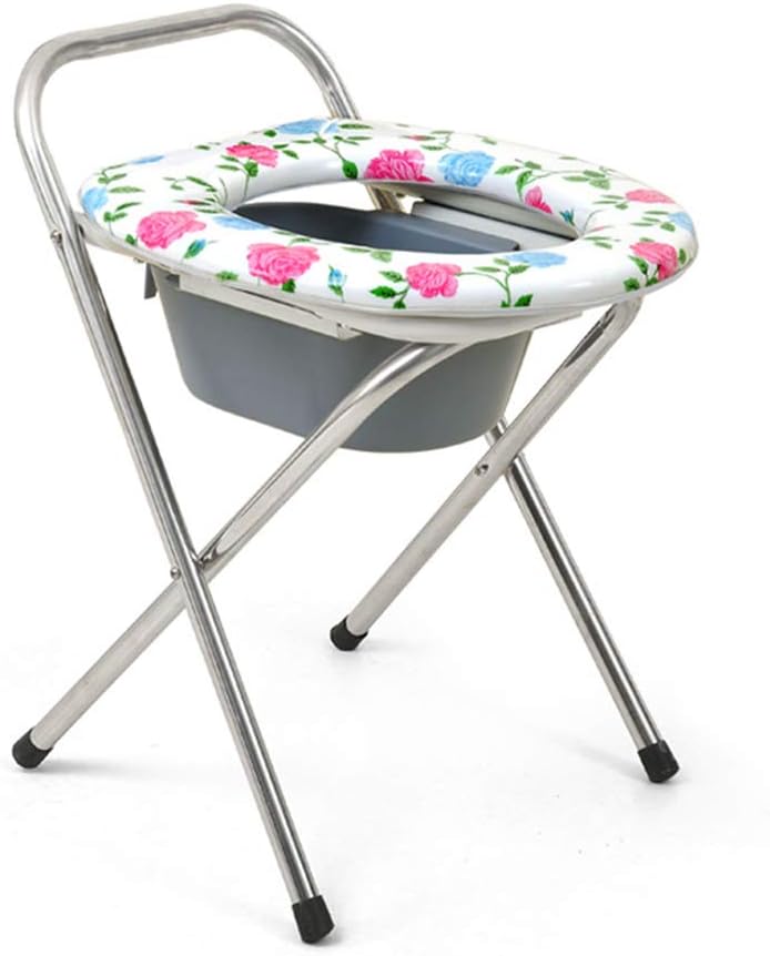 Folding Commode Chair Over Toilet,Bathroom Shower Chair,Can be Used as Raised Toilet Seat Riser