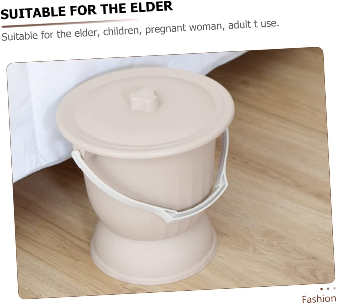 Portable Urinal Pot for Home Use Odor-Resistant Chamber Pot Cover for Elders Boy Girl and Pregnant Women Sturdy Non-Slip Base for Confidence and Stability