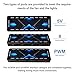 AuyiHomu ARGB and PWM Fan Hub Controller, 8-Port 5V 3-Pin ARGB and 12V 4-Pin PWM PC Case Fan Splitter, SATA Powered RGB Hub with Magnetic Stand-Off, Acrylic Cover