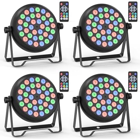 Erreyht RGB 36 LED Stage Lights Set Cover