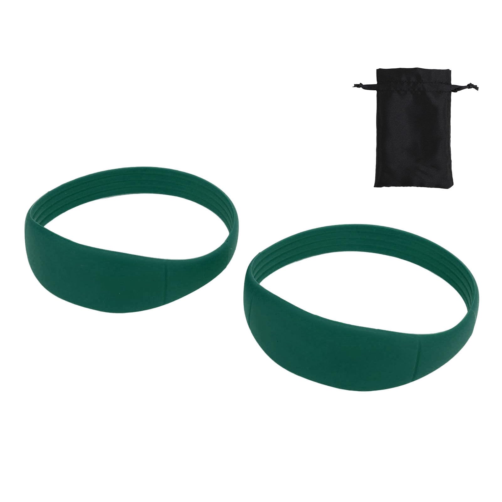 Elastic Silicone Patella Knee Support Strap, Unisex Stabilizer Band for Basketball Soccer Running Cycling Fitness (Green)