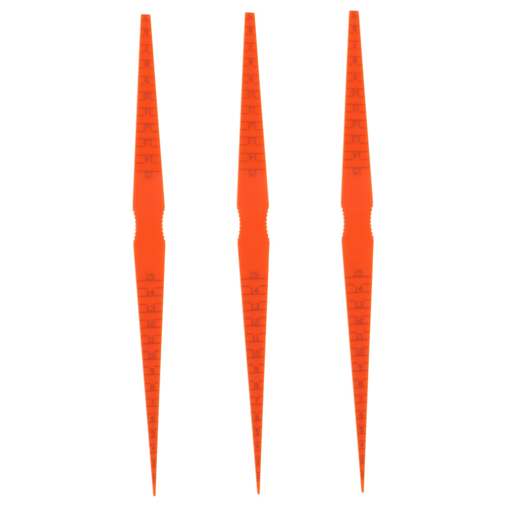 Unomor 3Pcs Taper Gauge for Automotive Measurement Precision Thickness Measuring Tool for Car Door Gaps Engine Hoods Surface Inspection User Friendly Feeler Gauge