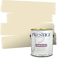 Vista 74 de PRESTIGE Pinturas de pintura exterior e imprimación en uno, 1 galón, plano, combinación comparable de Benjamin Moore* Manzanilla*