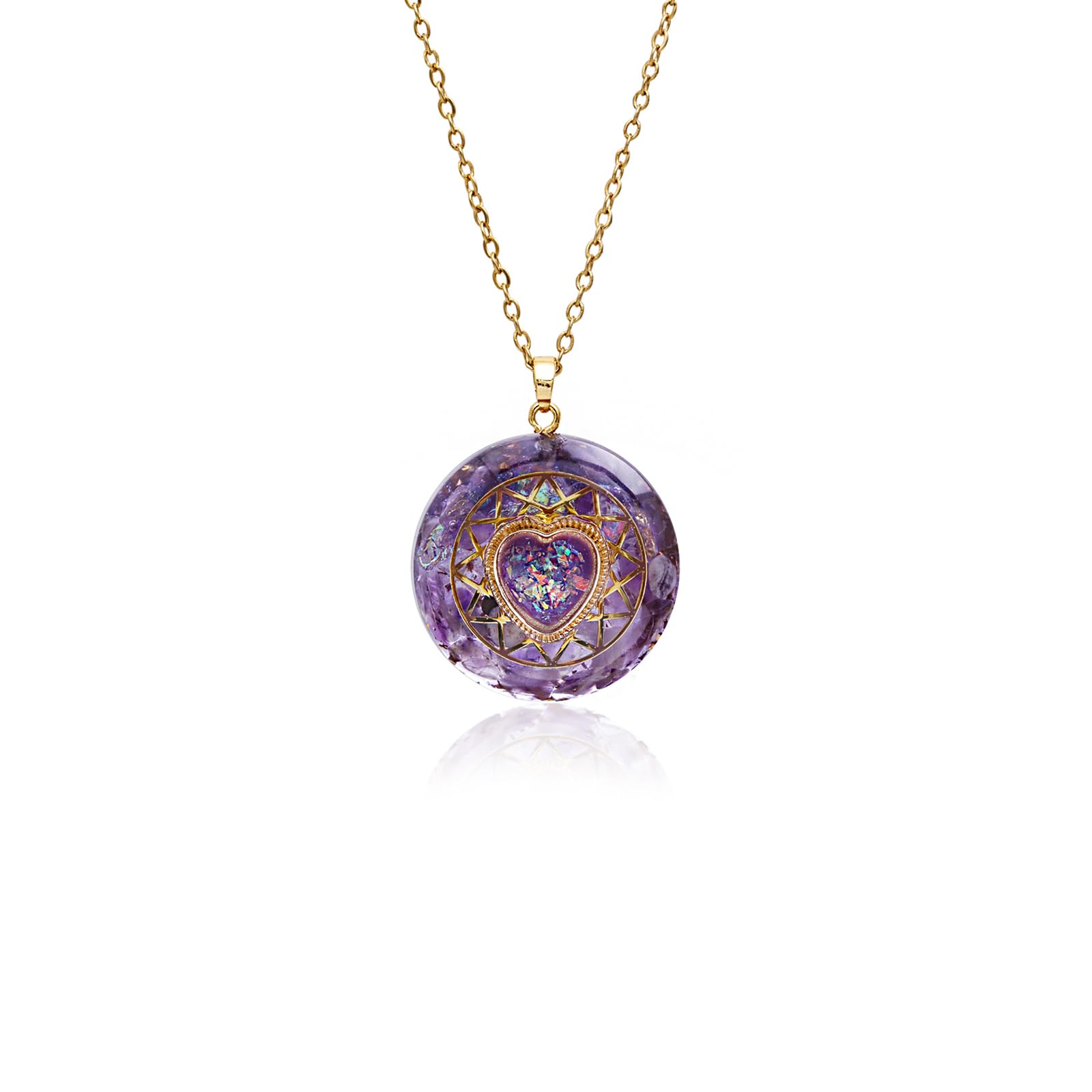 Day Day Up Orgone Pendant Heart Energy Necklace