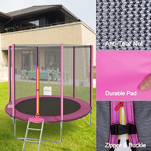 NONMON Trampolin Ø 244/305/366 cm, Outdoor Gartentrampolin Komplettset TÜV Zertifiziert mit Sicherheitsnetz… – Bild 5