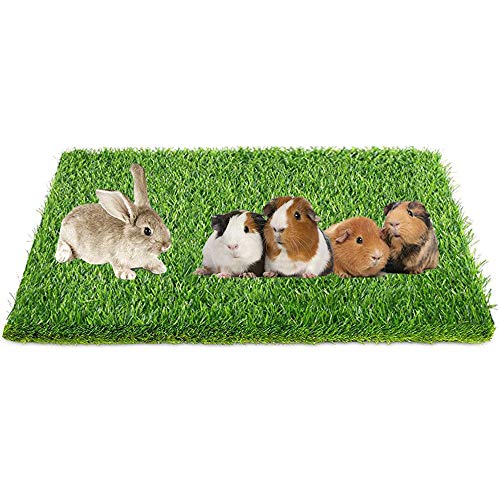 Almohadilla de Pasto Artificial, Impermeable, Reutilizable, Alfombrilla Antideslizante para Perros y Gatos, Forro de Jaula de Animales pequeños, para Entrenamiento de Mascotas