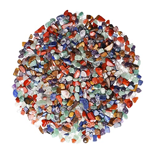 BESPORTBLE Crystal Gravel Set 7 Colors Aquarium Rocks Fish Tank Decorative Stones Garden Gravels Safe for Fish