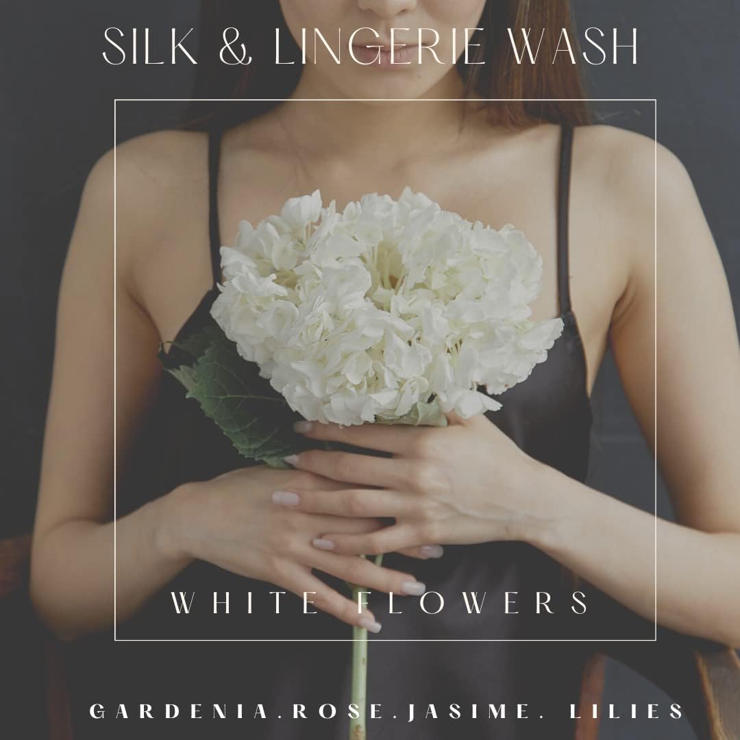 Le Blanc® White Flowers Silk & Lingerie Wash – Luxury Laundry Cleanser for Delicates- 64 oz. (1 pack)