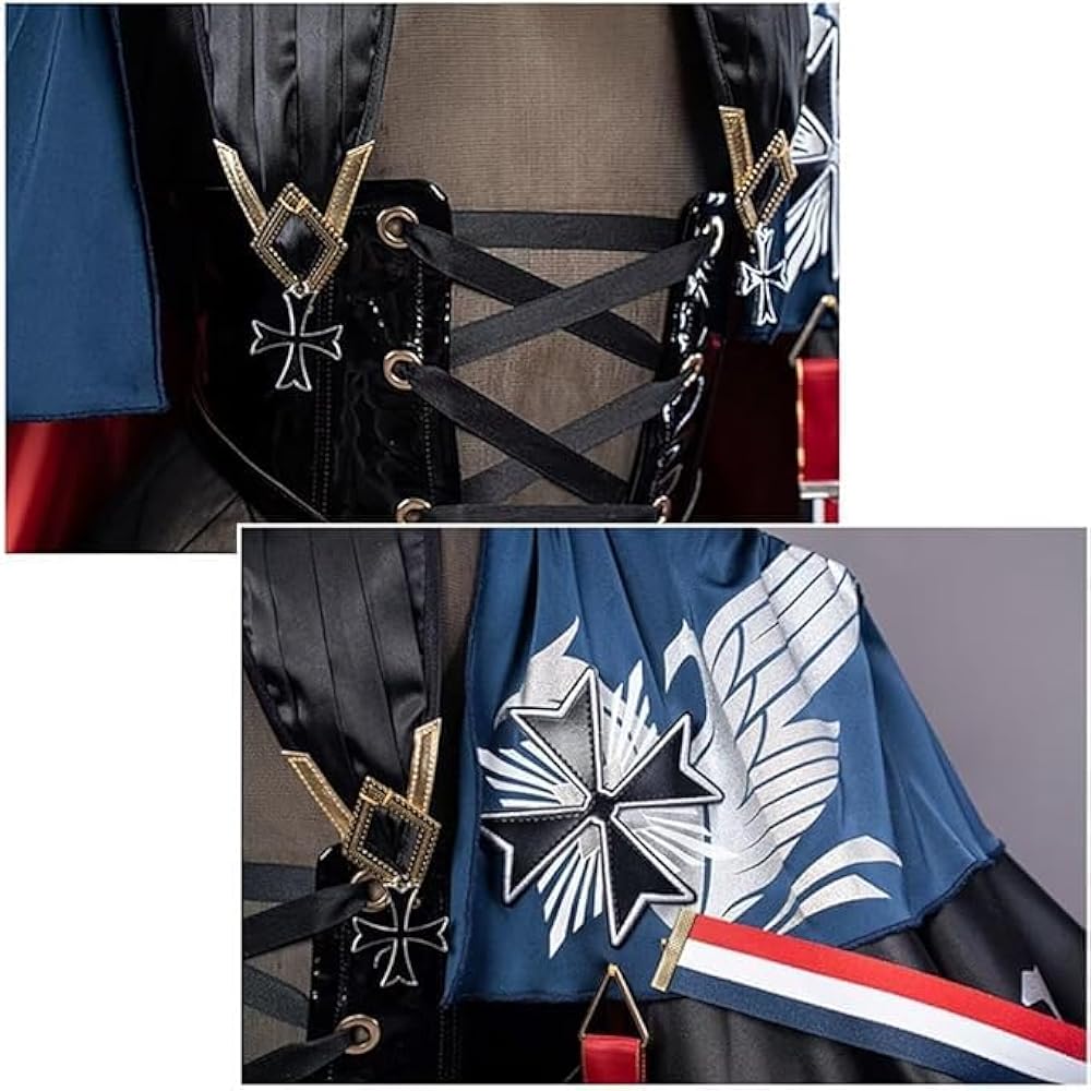 Amazon.co.jp: [小さな店] エーギル コスプレ 衣装+ウィッグ アズール