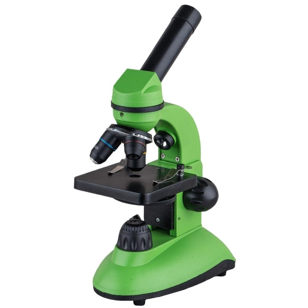 Mikroskope, 400X Schülermikroskop XSP-16X, Lehrlabor-Mikroskop-Kit, Kindermikroskop(Green)