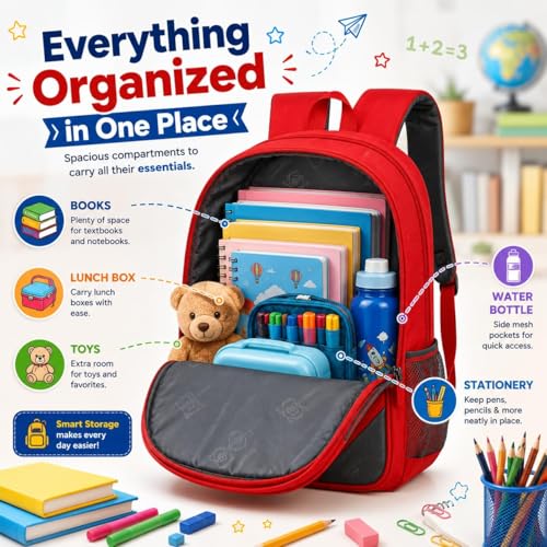 Image of Noteprime Lovely Kids Backpack - Fun & Colorful Design for School, Travel, and Play | Durable & Comfortable | Perfect for Boys and Girls